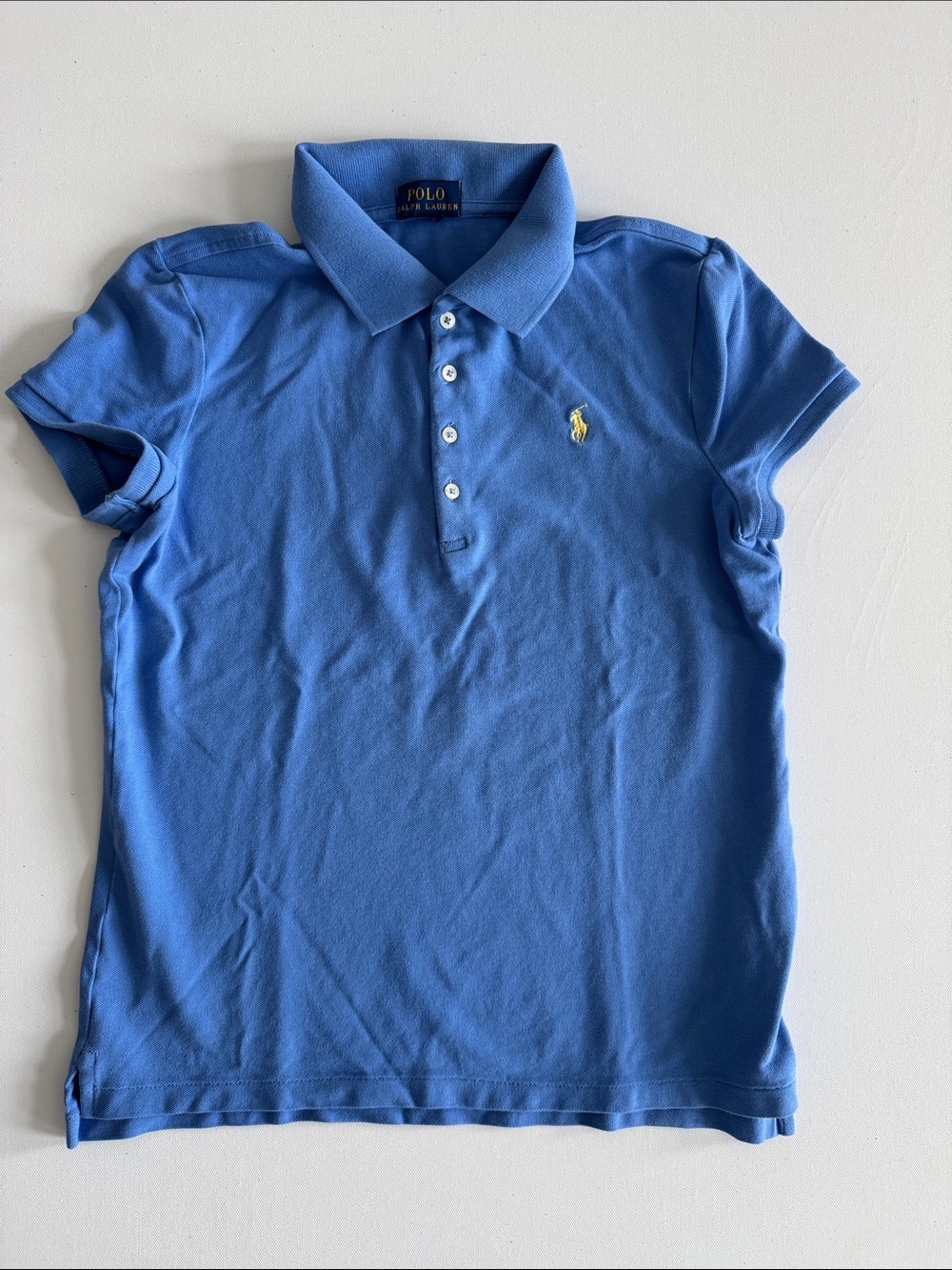 Polo by Ralph Lauren Boys Bright Blue Polo with Yellow Pony